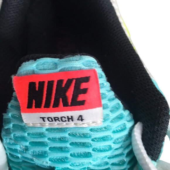 Nike Air Max Torch 4 Shoes Womens Size 8 White Volt Teal Sneakers CW5607-100 - Picture 11 of 13